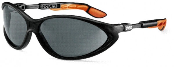 Augenschutzbrille uvex cybric grau 23 % supravision sapphire schwarz/orange 9188.076