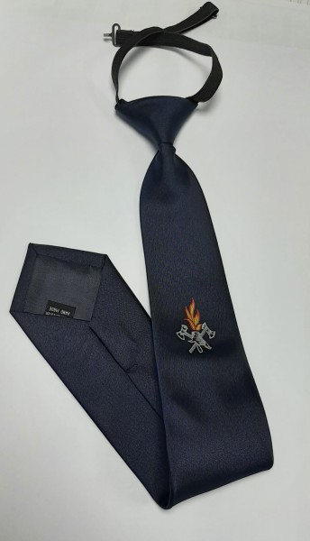 Feuerwehr Krawatte Gummizug mit Emblem